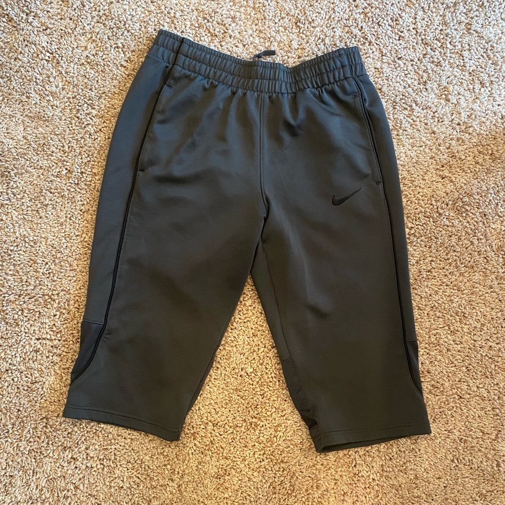 Gray Nike Dri Fit Crop Pants